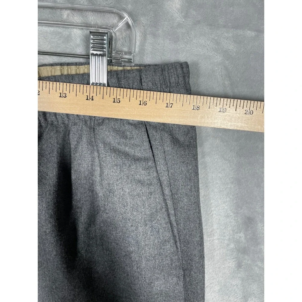Banana Republic Vitale Barberis Canonico Wool Flannel Pants Tall L Grey NWOT